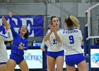 Wheaton Women's Volleyball  Wheaton Women's Volleyball vs Endicott College. - Photo by Keith Nordstrom : Wheaton, Volleyball, VB