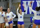 VB vs Springfield  Wheaton Women’s Volleyball vs Springfield College. - Photo by Keith Nordstrom