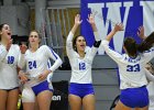 VB vs Springfield  Wheaton Women’s Volleyball vs Springfield College. - Photo by Keith Nordstrom