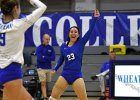 VB vs Springfield  Wheaton Women’s Volleyball vs Springfield College. - Photo by Keith Nordstrom