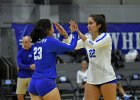VB vs Springfield  Wheaton Women’s Volleyball vs Springfield College. - Photo by Keith Nordstrom
