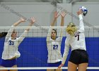 VB vs Springfield  Wheaton Women’s Volleyball vs Springfield College. - Photo by Keith Nordstrom