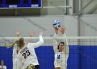 VB vs Springfield  Wheaton Women’s Volleyball vs Springfield College. - Photo by Keith Nordstrom