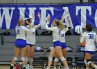 VB vs UMass Boston  Wheaton Women’s Volleyball vs UMass Boston. - Photo by Keith Nordstrom
