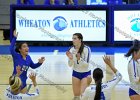VB vs UMass Boston  Wheaton Women’s Volleyball vs UMass Boston. - Photo by Keith Nordstrom