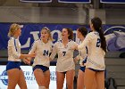 VB vs UMass Boston  Wheaton Women’s Volleyball vs UMass Boston. - Photo by Keith Nordstrom