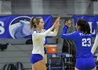 VB vs UMass Boston  Wheaton Women’s Volleyball vs UMass Boston. - Photo by Keith Nordstrom