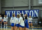 Wheaton Women's Volleyball  Wheaton Women's Volleyball vs UMass Dartmouth. - Photo by Keith Nordstrom : Wheaton, Volleyball, UMass, Dartmouth