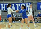 Wheaton Women's Volleyball  Wheaton Women's Volleyball vs UMass Dartmouth. - Photo by Keith Nordstrom : Wheaton, Volleyball, UMass, Dartmouth