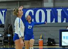 Wheaton Women's Volleyball  Wheaton Women's Volleyball vs UMass Dartmouth. - Photo by Keith Nordstrom : Wheaton, Volleyball, UMass, Dartmouth